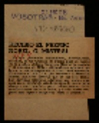 Recibió el Premio Nóbel G. Mistral