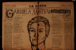 Gabriela Mistral Premio Nóbel 1945.