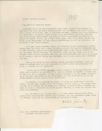 [Carta] [1945?], [Francia?] [a] Gabriela Mistral