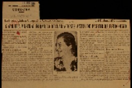 Gabriela Mistral formuló declaraciones antes de partir de Estocolmo la poetisa chilena conquistó el corazón de Suecia : del budismo al cristianismo.