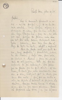 [Carta] 1934 feb. 21, Puerto Varas, [Chile] [a] Gabriela [Mistral]