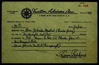 [Cuentas de hotel, pasajes y documentos conexos]