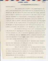 [Carta] 1946 nov. 21, Santiago [a] Gabriela Mistral