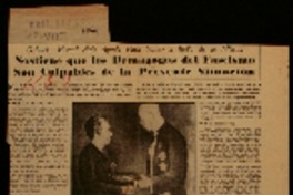 Sostiene que los demagogos del fascismo son culpables de la presente situación Gabriela Mistral pide ayuda para salvar a la Italia de la miseria.