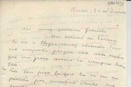 [Carta] 1938 dic. 26, Aculeo, [Chile] [a] Gabriela Mistral