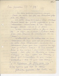 [Carta] [1943, Santiago] [a] Gabriela Mistral
