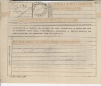 [Telegrama] 1945 nov. 16, Santiago, Chile [a] Gabriela Mistral, Petrópolis