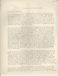 [Carta] 1948 jun. 6, Santiago, [Chile] [a] Gabriela [Mistral]