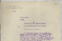 [Memorandum] Secc. Cont. N° 348, 1939 mar. 7, Santiago, [Chile]