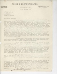 [Carta] 1949 jul. 1, Santiago, Chile [a] Gabriela Mistral, Hotel Méjico, Jalapa de Veracruz, [México]