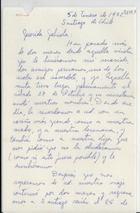 [Carta] 1952 ene. 5, Santiago de Chile [a] Gabriela Mistral