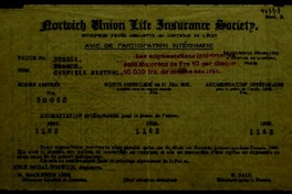 [Seguros de vida y conexos]