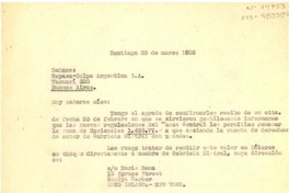 [Carta] 1956 mar. 22, Santiago, [Chile] [a] Espasa-Calpe Argentina S.A