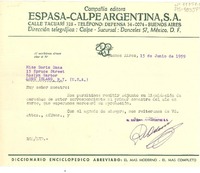 [Carta] 1959 jun. 15, Buenos Aires, [Argentina] [a] Doris Dana, Long Island, Nueva York (U.S.A.)