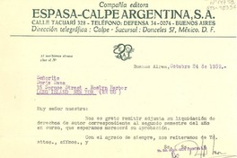 [Carta] 1959 oct. 24, Buenos Aires, [Argentina] [a] Doris Dana, Long Island, Nueva York (U.S.A.)