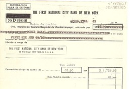 [Recibo] 1961 apr. 27, Buenos Aires, [Argentina] [a] Doris Dana