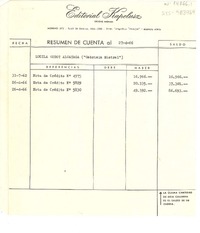 [Recibo] 1966 abr. 18, Buenos Aires, [Argentina] [a] Lucila Godoy Alcayaga ("Gabriela Mistral")
