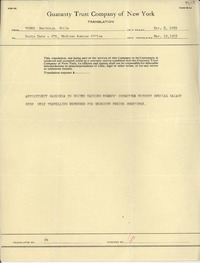 [Telegrama] 1953 Mar. 8, Santiago, Chile [a] Doris Dana, New York, [EE.UU.]