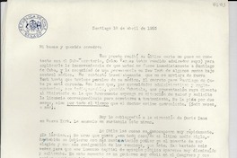 [Carta] 1953 abr. 18, Santiago, [Chile] [a] [Gabriela Mistral]