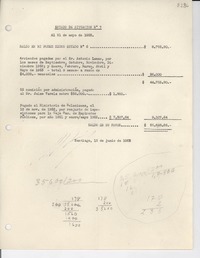 [Recibo] 1953 jun. 15, Santiago, [Chile] [a] [Gabriela Mistral]