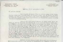 [Carta] 1953 sept. 24, Santiago, [Chile] [a] [Gabriela Mistral]