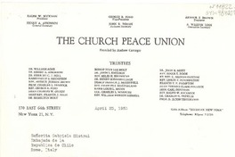 [Carta] 1950 apr. 25, New York, [Estados Unidos] [a] Gabriela Mistral, Rome, Italy