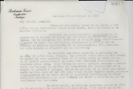 [Carta] 1955 feb. 28, Santiago [a] Gabriela Mistral
