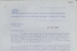 [Carta] 1949 mar. 24, [París] [a] Gabriela Mistral, Los Ángeles