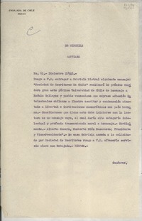 [Memorandum] N° 61, 1948 dic. 2, MinChile, Santiago, [Chile] [al] [Embajador de Chile en México]