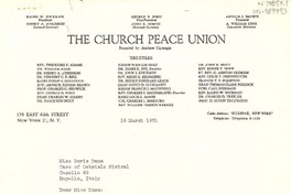 [Carta] 1951 mar. 16, New York, [Estados Unidos] [a] Doris Dana care of Gabriela Mistral, Rapallo, Italia