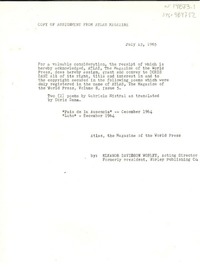 [Carta] 1965 jul. 13, [Estados Unidos] [a] Doris Dana, [Estados Unidos]