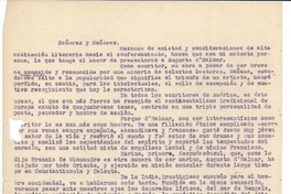 [Presentación de Augusto D'Halmar]