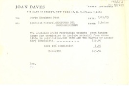 [Telegrama] 1965 jun 21, New York, [Estados Unidos] [a] Doris Shepherd Dana, [Estados Unidos]