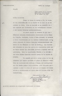 [Oficio] N° 41, 1947 mar. 12, Monrovia, California, [Estados Unidos] [al] Señor Ministro de Relaciones Exteriores de Chile