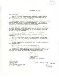 [Carta] 1969 sep. 12, [Estados Unidos] [a] Doris Dana, New York, [Estados Unidos]