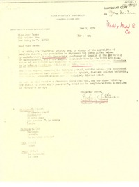 [Carta] 1972 may 9, Chicago, [Estados Unidos] [a] Joan Daves, New York, [Estados Unidos]