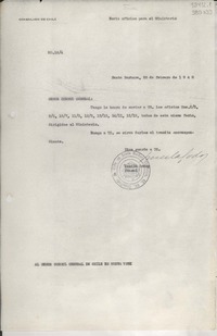 [Oficio] N° 164, 1948 feb. 28, Santa Barbara, [Estados Unidos] [al] Señor Cónsul General de Chile en Nueva York
