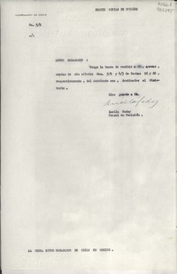 [Oficio] N° 52, [ene.] [1950], [México] [al] Exmo. Señor Embajador de Chile en México