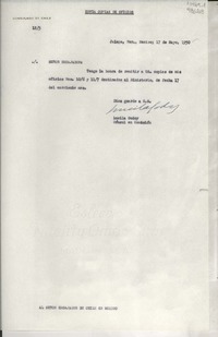 [Oficio] N° 125, 17 mayo 1950, Jalapa, Ver., México [al] Señor Embajador de Chile en México