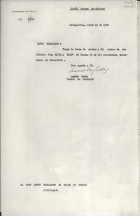 [Oficio] N° 2411, 1950 jun. 15, Jalapa, Ver., México [al] Exmo Señor Embajador de Chile en México, México D. F.