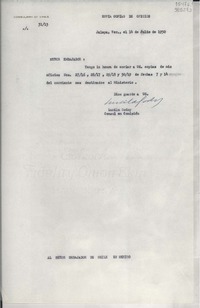 [Oficio] N° 3113, 1950 jul. 14, Jalapa, Ver., México [al] Señor Embajador de Chile en México