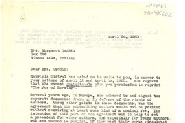 [Carta] 1950 apr. 15, Jalapa, Veracruz, México [a] Margaret Gaddis, Winona Lake, Indiana, [Estados Unidos]