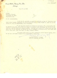 [Carta] 1952 mayo 30, Santiago, Chile [a] Gabriela Mistral, Nápoles, Italia