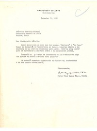 [Carta] 1952 dec. 21, [Davenport, Iowa, Estados Unidos] [a] Gabriela Mistral, Naples, Italy