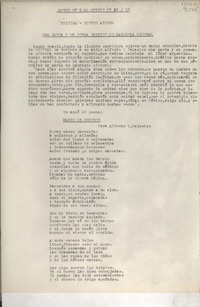 Una carta y un poema inédito de Gabriela Mistral