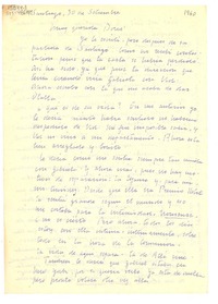 [Carta] 1960 set. 30, Santiago, [Chile] [a] Doris [Dana]