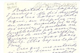[Carta] 1952 jun. 14, Napoles, [Italia] [a] Respetado embajador y amigo