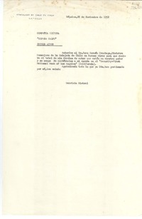 [Carta] 1952 nov. 28, Consulado de Chile, Nápoles, Italia [a la] Compañía Editora "Espasa Calpe", Buenos Aires, Argentina