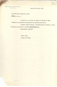 [Carta] 1952 dic. 16, Napoli, [Italia] [a] Spett Direzione Superiore Dogana, Napoli