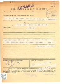 [Telegrama] [1965 dic. 20?], Coquimbo, [Chile] [a] Doris Dana, Santiago, [Chile]
